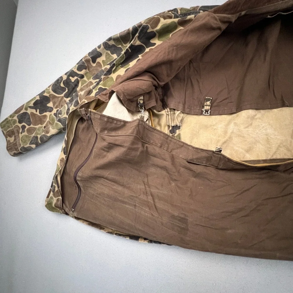 RedHead Bone-Dry Hunting Jacket Men 44 Camo Duck Hunter Vintage Canvas FieldCoat